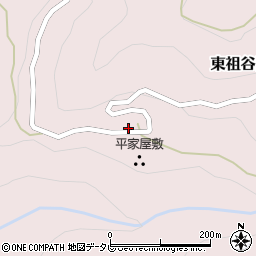 徳島県三好市東祖谷阿佐210-1周辺の地図