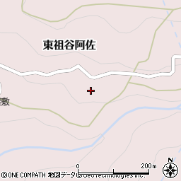 徳島県三好市東祖谷阿佐129周辺の地図