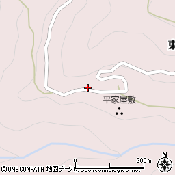 徳島県三好市東祖谷阿佐209周辺の地図