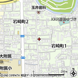 愛媛県松山市岩崎町周辺の地図