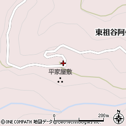 徳島県三好市東祖谷阿佐211周辺の地図