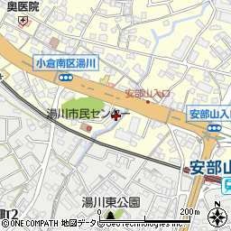無法松湯川店周辺の地図