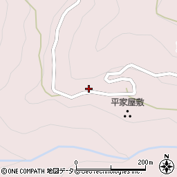 徳島県三好市東祖谷阿佐207周辺の地図