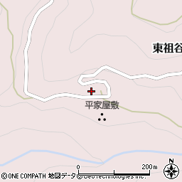 徳島県三好市東祖谷阿佐212周辺の地図