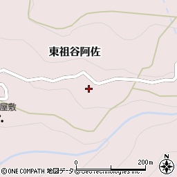 徳島県三好市東祖谷阿佐131-4周辺の地図