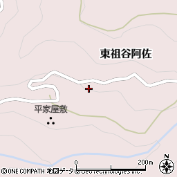 徳島県三好市東祖谷阿佐235周辺の地図