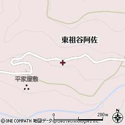徳島県三好市東祖谷阿佐229周辺の地図