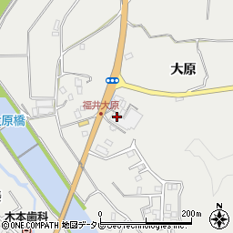 徳島県阿南市福井町大原周辺の地図