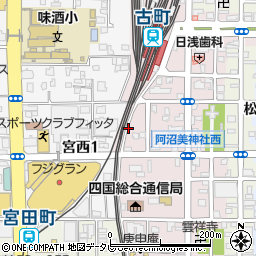 愛媛県松山市味酒町3丁目3周辺の地図