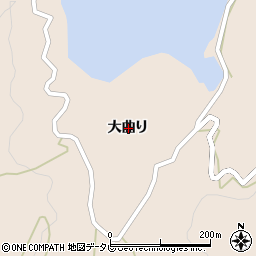 徳島県阿南市椿町大曲り周辺の地図