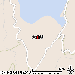 徳島県阿南市椿町（大曲り）周辺の地図