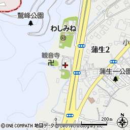 福岡県北九州市小倉南区蒲生2丁目周辺の地図