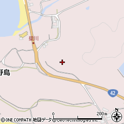 和歌山県御坊市名田町野島周辺の地図