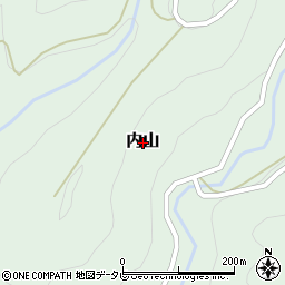 徳島県那賀町（那賀郡）内山周辺の地図