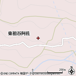 徳島県三好市東祖谷阿佐143周辺の地図