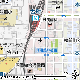 愛媛県松山市味酒町3丁目周辺の地図