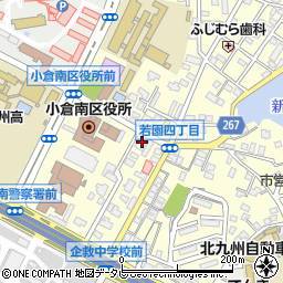 天盛若園店周辺の地図