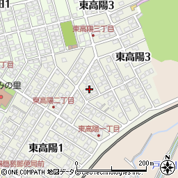 福岡県岡垣町（遠賀郡）東高陽周辺の地図