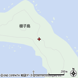棚子島周辺の地図