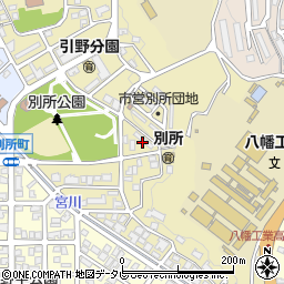 北九州市営住宅別所団地周辺の地図