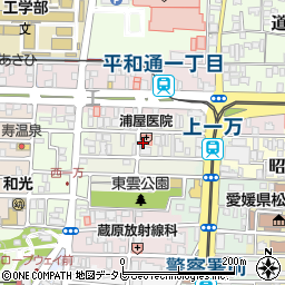 浦屋医院周辺の地図