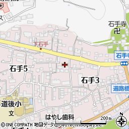 ファミリーマート松山石手店周辺の地図