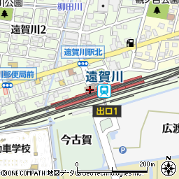 遠賀川駅周辺の地図