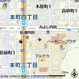愛媛障害者職業センター周辺の地図