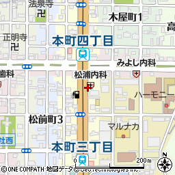 松浦内科周辺の地図