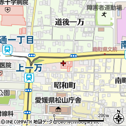 愛媛県松山市東一万町周辺の地図