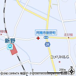 花坂簡易郵便局周辺の地図