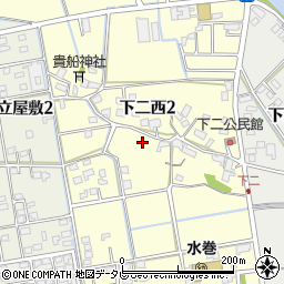 福岡県遠賀郡水巻町下二西周辺の地図