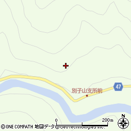 愛媛県新居浜市別子山弟地周辺の地図
