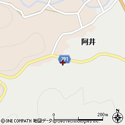 徳島県那賀町（那賀郡）阿井（小山）周辺の地図