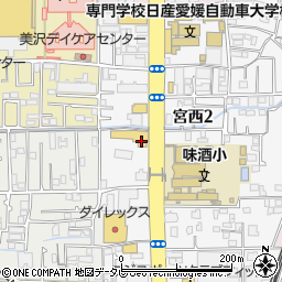 西日本三菱松山宮西店周辺の地図