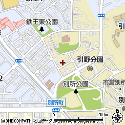 北九州市住宅供給公社別所団地周辺の地図
