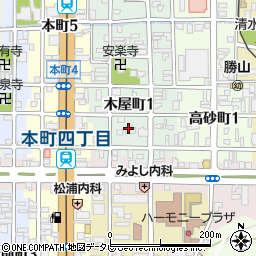 〒790-0821 愛媛県松山市木屋町の地図