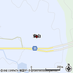 徳島県阿南市新野町（東山）周辺の地図