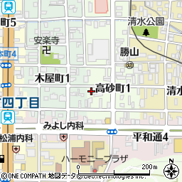 湯山染工場周辺の地図