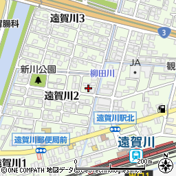 福岡県遠賀郡遠賀町遠賀川周辺の地図