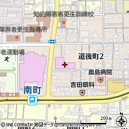 愛媛県県民文化会館別館周辺の地図