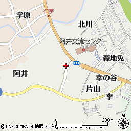 徳島県那賀町（那賀郡）阿井（寺西）周辺の地図