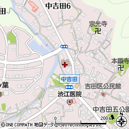 北九州市役所市民文化スポーツ局　吉田市民センター周辺の地図