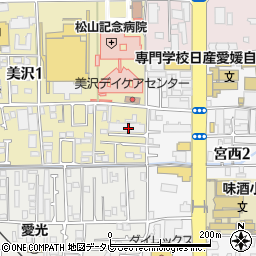 介護タクシー・松山一ノ宮周辺の地図