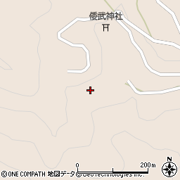 徳島県那賀町（那賀郡）出羽（栗ノ采）周辺の地図