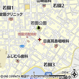 大信薬局　若園店周辺の地図