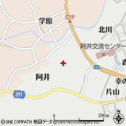 徳島県那賀郡那賀町阿井金本周辺の地図