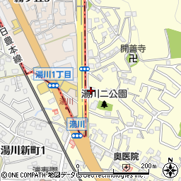 ミナミ電器産業湯川店周辺の地図