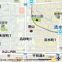 日本キリスト教団松山古町教会周辺の地図