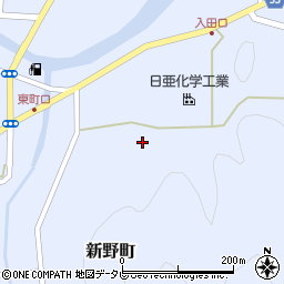 徳島県阿南市新野町入田周辺の地図